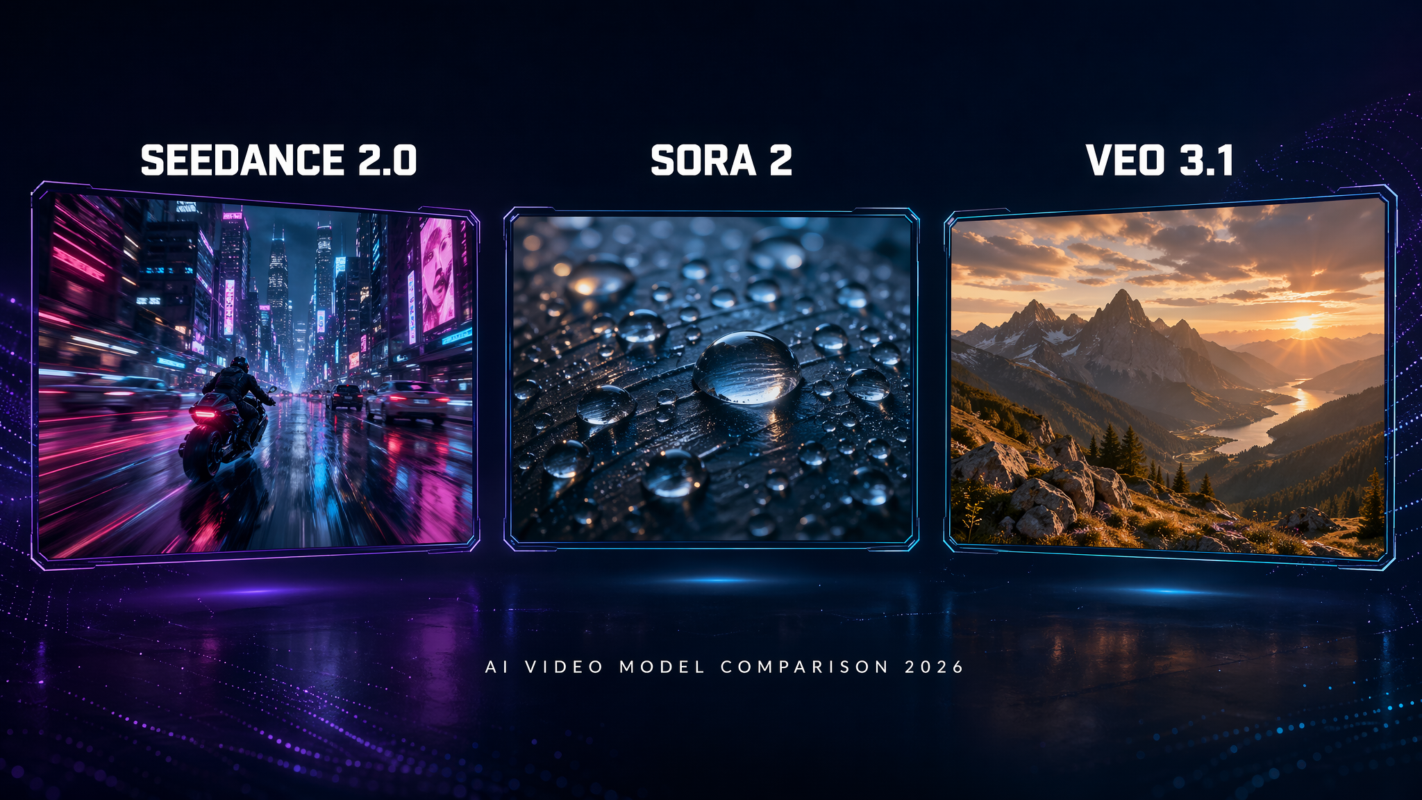 Seedance 2.0 vs Sora 2 vs Veo 3.1: Which to Use When (2026)
