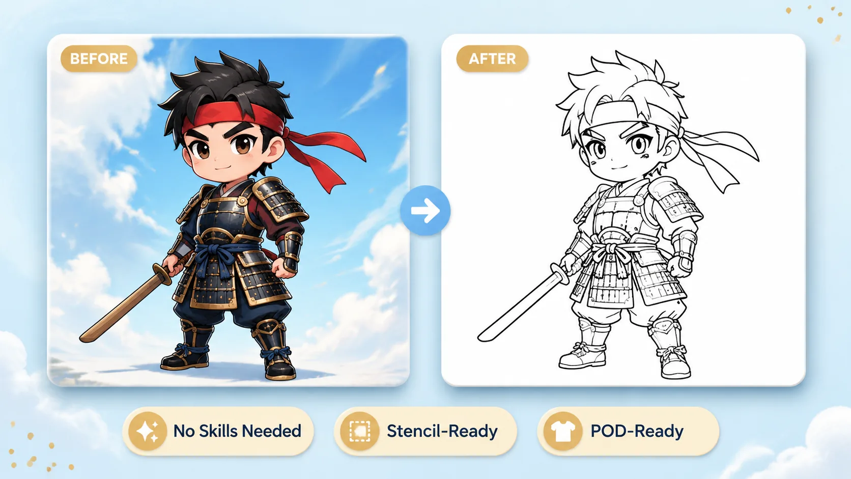 No Drawing Skills Needed