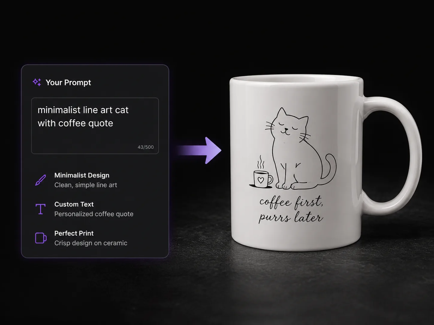 Text-to-Mug Design Workflow