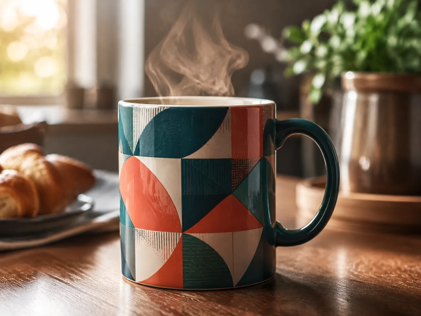 Realistic Custom Mug Mockups with Natural Lighting
