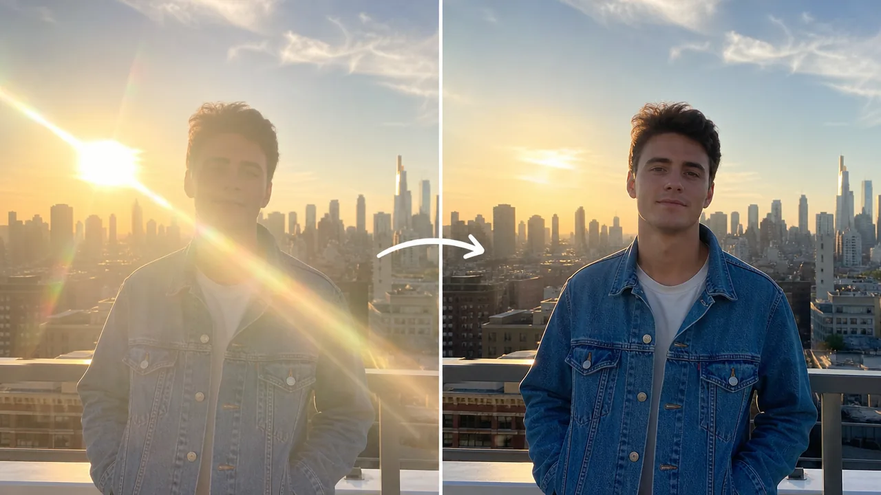 Erase Harsh Lens Flare and Sun Glare