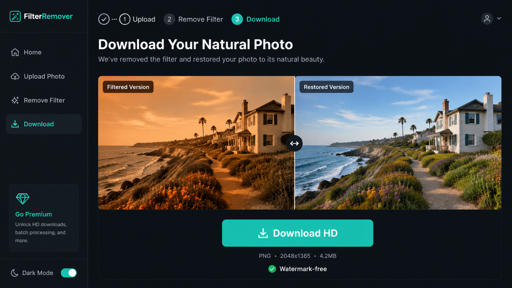 Upload Your Filtered Photo