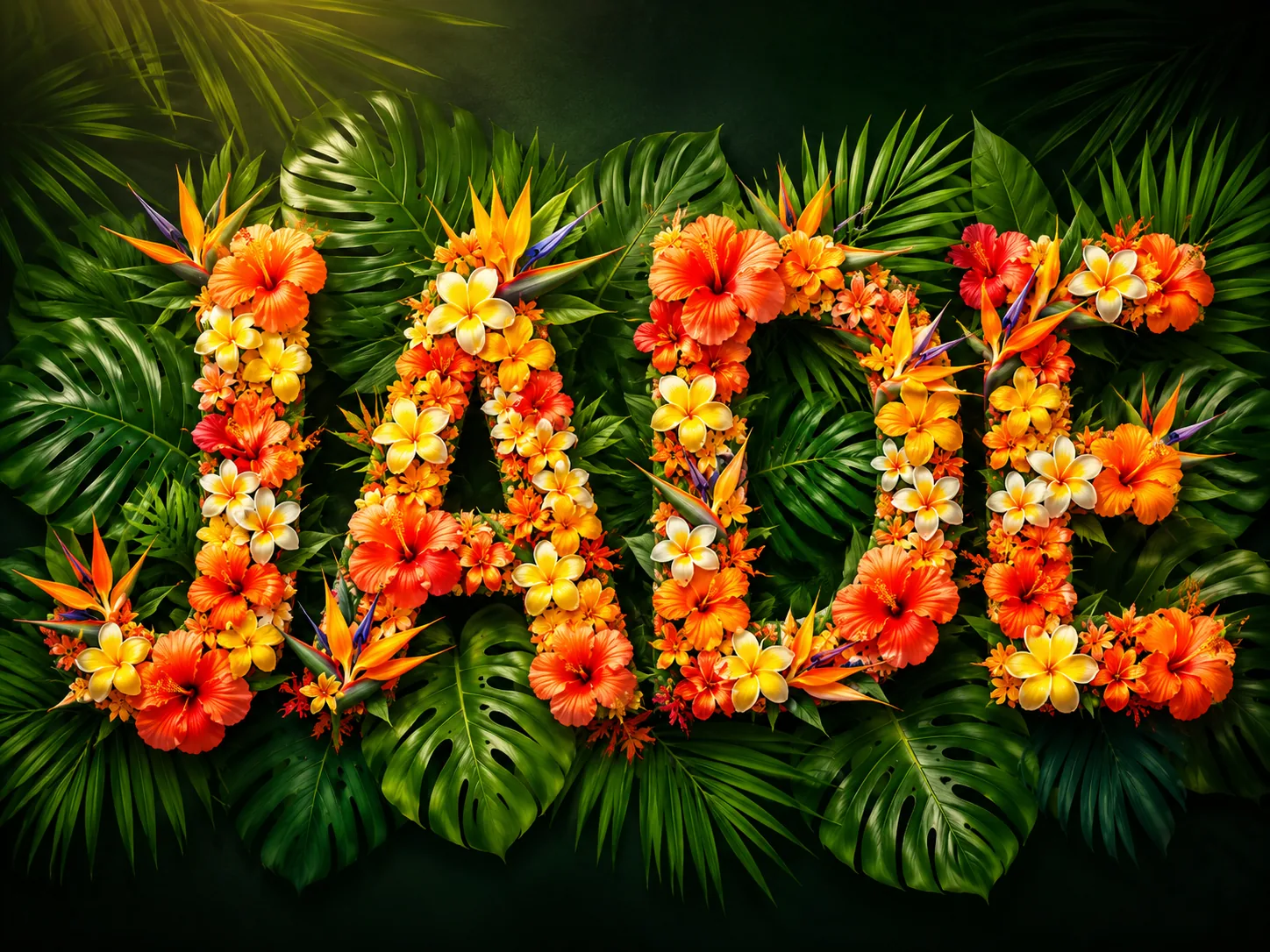 Perfect Legibility in Every Name Into Flowers Image